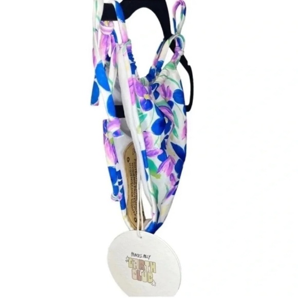 PRINCESS POLLY Recycled Nylon Avery Bikini Bottoms Flor Size 2 - Picture 6 of 6